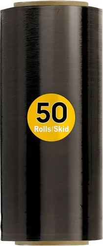 Vista 9 de 8NET - Envoltura elástica resistente de 20 x 5000 pies, calibre 80, película retráctil de plástico negro, caja de 1 rollo