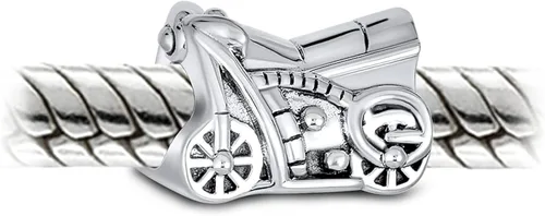 Vista 2 de Fútbol mamá SUV Jeep coche cabeza luces viaje motorista motocicleta motocicleta encanto cuentas para mujeres madre esposa oxidada plata esterlina