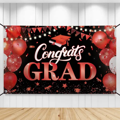 Vista 33 de KatchOn, Xtralarge - Cartel de graduación para patio, decoraciones de graduación 2026-120 x 20 pulgadas, pancarta de felicitación para graduación al