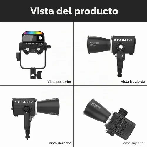 Vista 5 de Aputure Storm 80c Blair-CG RGB LED Monolight