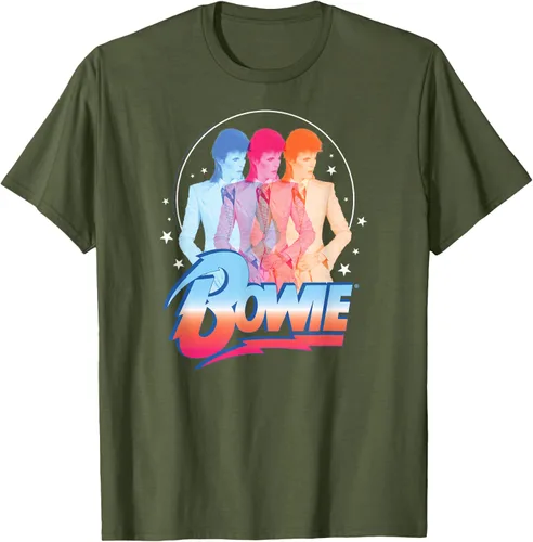 Vista 36 de David Bowie - Camiseta Bowie 3D, Negro