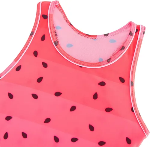 Vista 3 de Belovecol Traje de Baño de Dos Piezas para Niñas, Tankini, Traje de Baño de Verano, Traje de Playa sin Rozaduras con Almohadillas de Sostén