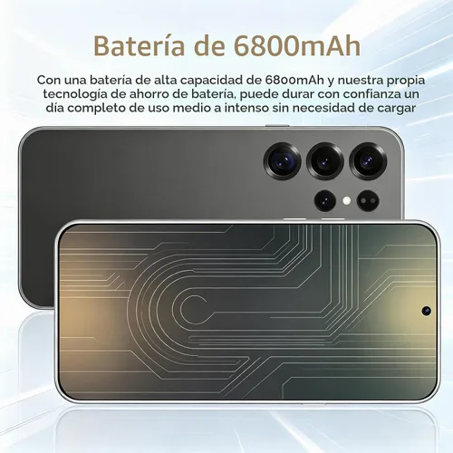 Vista 3 de Teléfonos desbloqueados C24 Ultra 5G, 128GB+4GB Celular,6.3" HD Smartphone Negro-6.3"-128GB