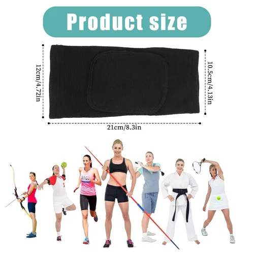 Vista 2 de 1 par de almohadillas para brazos, protector de codo con acolchado de esponja gruesa, transpirable, anticolisión, voleibol, baloncesto, tenis