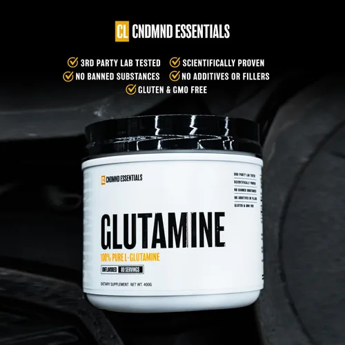 Vista 3 de CONDEMNED Labz - Polvo de L-glutamina 100% puro, suplemento de glutamina para hombres y mujeres, recuperación y salud intestinal, sin gluten y sin