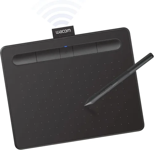 Vista 10 de Wacom CTL4100 Intuos - Tableta de dibujo con 3 programas de software incluidos, 7.9 "x 6.3", color negro.