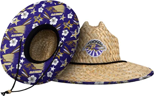 Vista 99 de FOCO - Sombrero de paja con logotipo de equipo universitario de NCAA y estampado floral para hombre