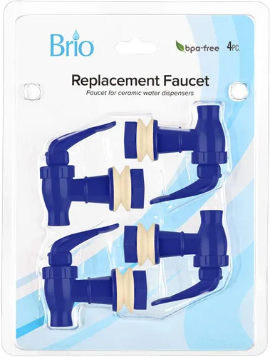 Vista 6 de Brio Válvula de repuesto para dispensador de agua, paquete de 4 grifos enfriadores para dispensadores de bebidas, vajillas, refrigeradores y más