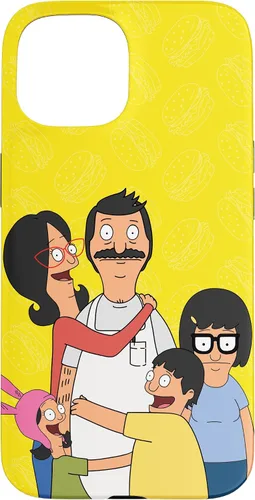 Vista 6 de Funda para iPhone 12 Pro Max Bob Burgers Bob Linda Gene Tina Louise Family Hug