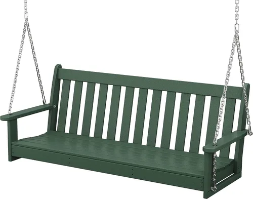 Vista 13 de POLYWOOD GNS60BL Vineyard - Columpio para exteriores de 60 pulgadas, color negro