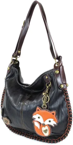 Vista 6 de CHALA Bolsos Bolso Chala Grande Convertible Crossbody o Hombro - NEGRO, Vaca