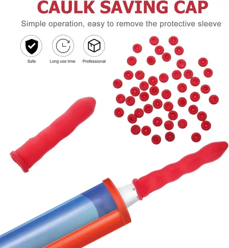 Vista 4 de Mikikit Tapones de sellado de tubo de calafateo, 50 piezas de silicona para ahorro de calafateo para ahorro de calafateo herramienta de acabado