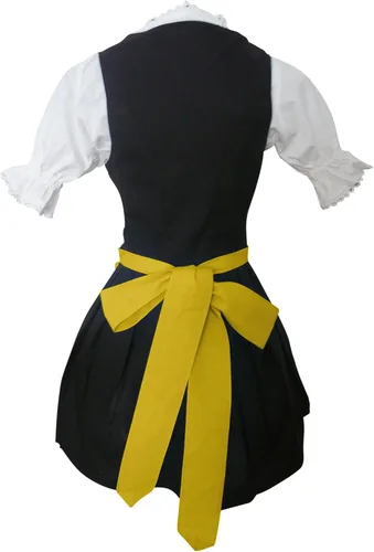 Vista 3 de 3 piezas Disfraz de Baviera dirndl-s, minivestido para mujer, Oktoberfest, tallas 4-22, Di06, 10