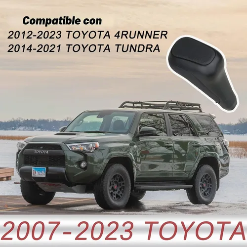 Vista 3 de TQPONLY Pomo de cambio de marchas automático compatible con Toyota 4Runner TRD Pro 2012-2023, accesorios Tundra TRD Pro 2014-2021 reemplaza Negro
