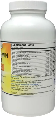 Vista 2 de Multivitamínico Multi-Mineral Comparar con Centrum Silver® Multivitamínico Multimineral con Beta Caroteno Especialmente para Adultos 50 Plus - 365