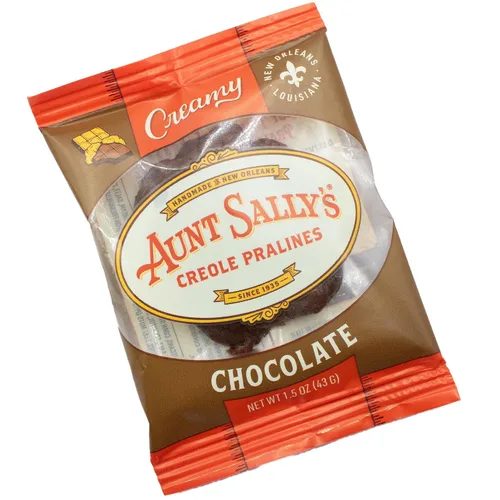 Vista 4 de Aunt Sally's Pralinés cremosos surtidos - Caja de 12 unidades - Praliné más famoso de Nueva Orleans - Caramelo de nuez hecho a mano