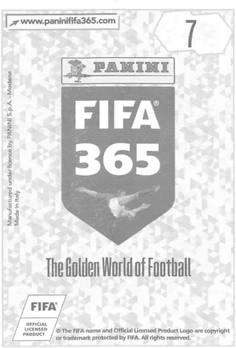 Vista 2 de Pegatinas de Panini FIFA 365 2017-18 Fútbol #7 Messi/Parte 4 Oficial Más Pequeño Que Tarjeta Coleccionable Adhesivo de Álbum en estado crudo