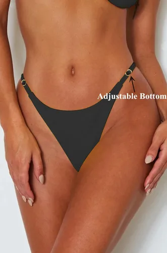 Vista 4 de Bikini sexy de dos piezas, con tirantes dobles, para mujer, traje de baño en triángulo