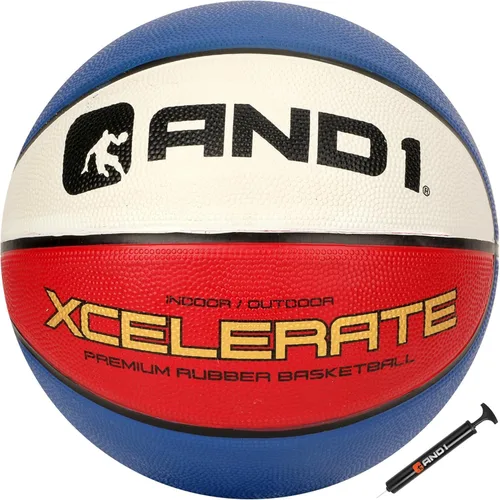 Vista 8 de AND1 Xcelerate - Balón de baloncesto de goma, tamaño reglamentario oficial Naranja