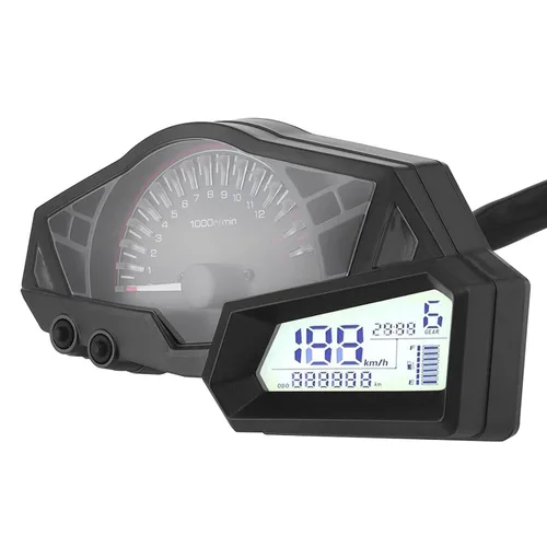 Vista 3 de DOACTLCD - Medidor de combustible de velocidad para motocicleta, 15000 rpm, repuesto para NINJA 300EX300300SE 1315 2015 300 odómetros