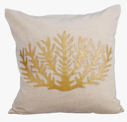 Vista 40 de HomeCentric Funda de almohada geométrica beige, 12 x 12 pulgadas, cuadrado de lino y algodón, círculos contemporáneos de Pascua, círculo de la vida