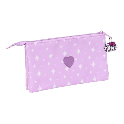 Vista 3 de Portatodo Triple My Little Pony Lila (22 x 12 x 3 cm)