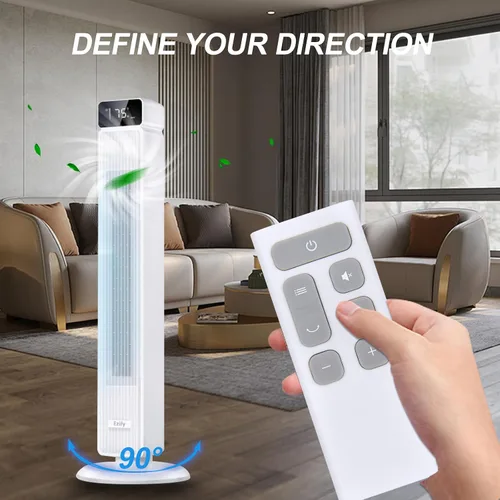 Vista 4 de Reemplazo de control remoto del ventilador de torre, compatible con ventilador de torre Ezify de 40 pulgadas PX-TS001, blanco