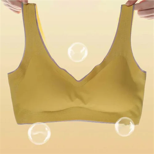 Vista 5 de V Neck Strappy Sports Bra Tank Workout Tops for Women Badazzled Bra Bras for Women Wirefree Cotton Black Dress with Ad