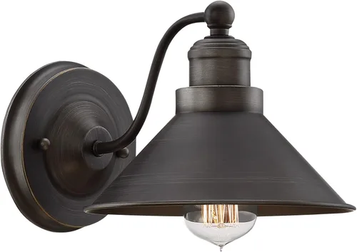 Vista 9 de Kira Home Welton - Aplique de pared industrial moderno de granja de 11 pulgadas para baño