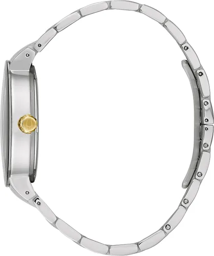 Vista 2 de Bulova Reloj de cuarzo para hombre con correa de acero inoxidable 98C123, Azul, Pulsera