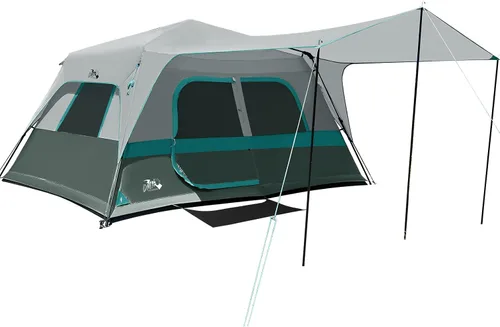 Vista 10 de Tienda de campaña instantánea para 8 personas, fácil instalación de 60 segundos para camping, tienda de campaña emergente, grandes tiendas