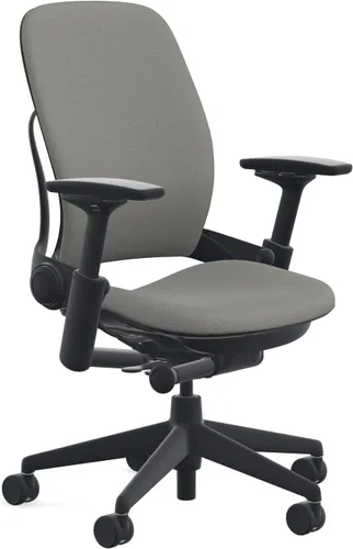 Vista 5 de Steelcase Ruedas duras tapizadas Leap - Onyx Negro