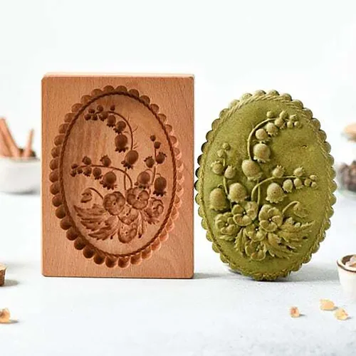 Vista 27 de Molde de Galletas de Madera, Molde de Horneado 3D, Herramienta de Decoración de Gravura para Artesanía, Adecuado para Halloween, Acción de Gracias