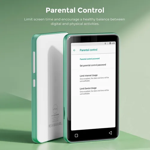 Vista 4 de innioasis Reproductor MP3 de 80 GB con Bluetooth y WiFi, reproductor de MP3 para niños con Spotify, Spotify Kids, Pandora, Audible, reproductor