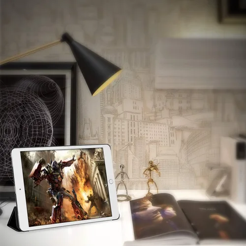 Vista 7 de JETech Funda para iPad Pro de 12.9 pulgadas (1ª y 2ª generación, modelos 2015 y 2017), activación/suspensión automática (negro)