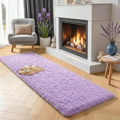 Vista 50 de Alfombras grises pequeñas para dormitorio, 2 x 4 pies, alfombras de pasillo lavables de felpa para pasillo 2- Gris