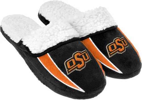 Vista 9 de FOCO mens NCAA College Team Logo Sherpa Moccasin Slippers