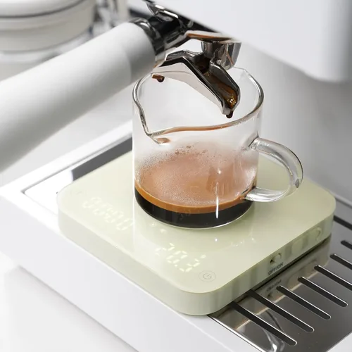 Vista 7 de ShanSon Mini báscula de café con temporizador, escala de espresso de alta precisión de 0.00 oz, báscula digital de cocina de 4.4 lbs/0.00 oz