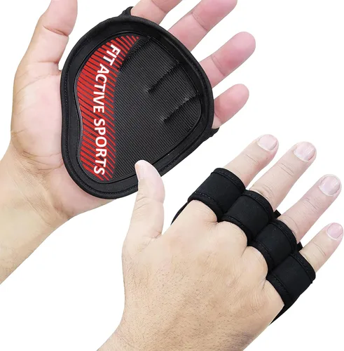 Vista 12 de Guantes de entrenamiento Fit Active Sports para el gimnasio - Agarres duraderos para el gimnasio y almohadillas de agarre - Acolchado de goma
