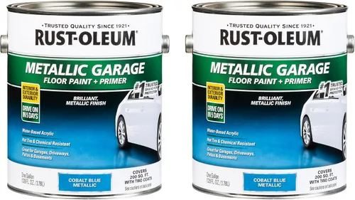 Vista 33 de Rust-Oleum 225359-2PK - Pintura e imprimación para pisos de concreto y garaje, galón, gris armadura satinada, paquete de 2