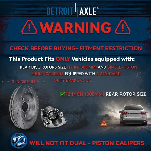 Vista 129 de Detroit Axle - Rotores de freno delantero para 04-13 Mazda 3 Rotores de frenos de disco 06-15 Mazda 5 Reemplazo: Rotor regular delantero de 11.81
