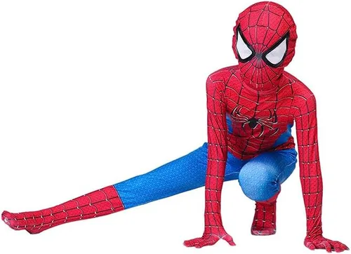 Vista 2 de Uematu Disfraz de Halloween para niños, traje de cosplay de superhéroe