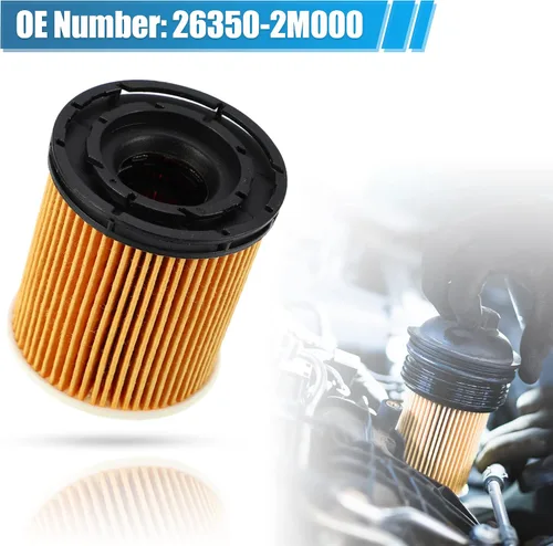 Vista 3 de X AUTOHAUX Filtro de aceite de motor 26350-2M000 para Kia K5 1.6 2021-2024 para Hyundai Tucson 1.6 Hybrid 2022-2025 para Kia Rio 1.6 2020-2023 1