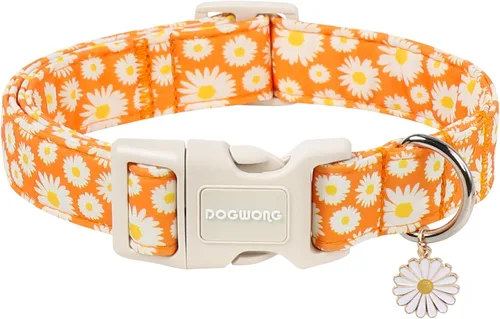 Vista 23 de DOGWONG Collar de Abeja Amarilla para Perros - Lindos Collares de Perros Ajustables de Diseño Primaveral Collar Amarillo para Cachorros para Perros