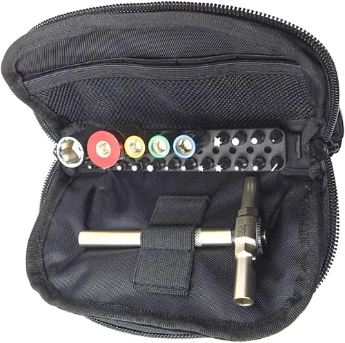 Vista 4 de FIX IT STICKS Cuatro kits limitadores con estuche de lujo, kit de 65, 45, 25 y 15 libras-pulgada (con llave T-Way) y llave hexagonal de extremo
