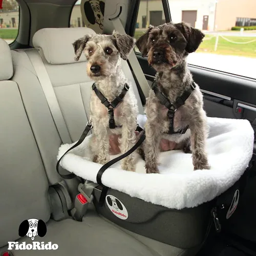 Vista 4 de FidoRido Funda de asiento de automóvil para perro, lavable a máquina, funda de sherpa de repuesto, cómoda y duradera, para automóviles y SUV Sherpa