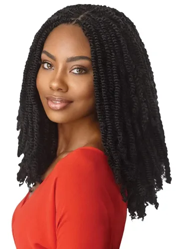Vista 3 de Outre Trenza sintética X PRESSION TWISTED UP 2X SPRINGY AFRO TWIST 12 (paquete de 5, 1B)