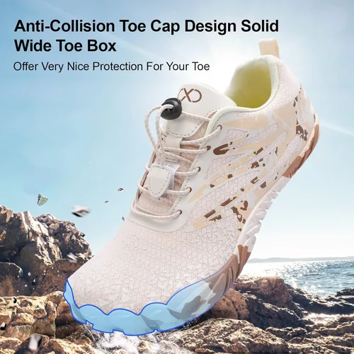 Vista 6 de XIHALOOK - Zapatos deportivos de senderismo para mujer y hombre, de secado rápido, para playa, caminar, kayak, surf, entrenamiento