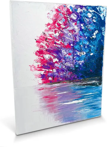 Vista 8 de ArtSkills Lienzos estirados para pintar, suministros de pintura en lienzo de 5 x 7 para artistas, paquete de lienzo en blanco, paquete de 2