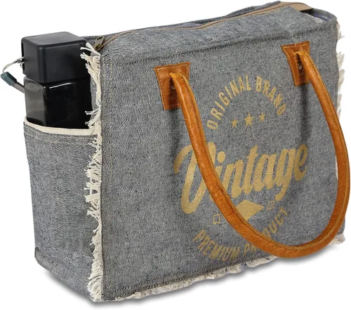 Vista 2 de KPL Sel De Mer Upcycled Canvas and leather Hand Bag Cowhide Tote Bag shopping bag carry on leather bag